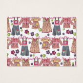 Ambachtelijk / Ontwerper / naaister Kaart / Label  (Achterkant)