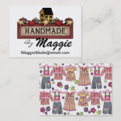 Ambachtelijk / Ontwerper / naaister Visitekaartje (Voorkant / Achterkant)