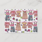 Ambachtelijk / Ontwerper / naaister Visitekaartje (Achterkant)