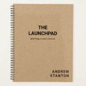 Ambachtelijk papier Modern eenvoudig jongetje Afst Planner (Voorkant)