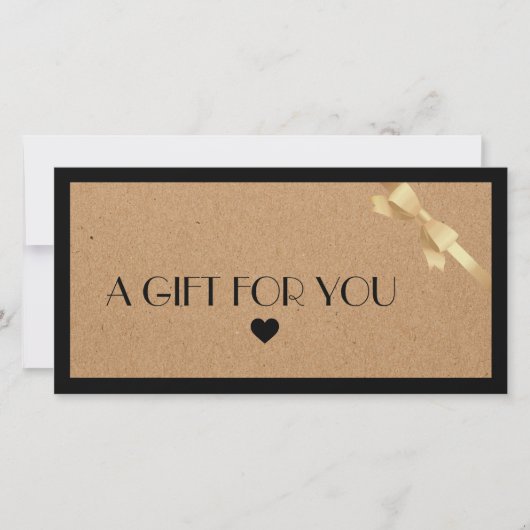 Ambachtelijk Papieren Hart Logo C cadeaubon (Voorkant)