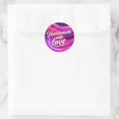 Ambachtelijk Ronde Sticker (Tas)