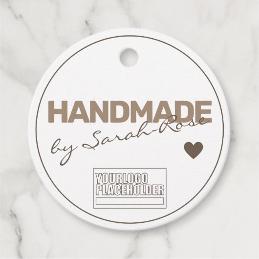 Ambachtelijk Rustiek Natuurlijk Papier Eenvoudige  Bedankjes Labels (Voorkant)