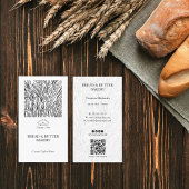 Ambachtelijk Sourdough Tarwe Patroon Bakkerij Logo Visitekaartje