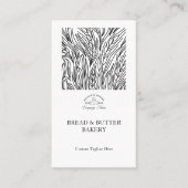 Ambachtelijk Sourdough Tarwe Patroon Bakkerij Logo Visitekaartje (Voorkant)