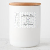 Ambachtelijk | Thuisgemaakte Lavendelzeep | Label  Voedselcontainer Etiket (Voorkant)