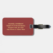 Ambachtelijke actie Funny Ship | Aangepaste naam Bagagelabel (Achterkant horizontaal)