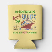 Ambachtelijke actie Funny Ship | Aangepaste naam Blikjeskoeler (Achterkant)