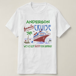 Ambachtelijke actie Funny Ship | Aangepaste naam T-shirt