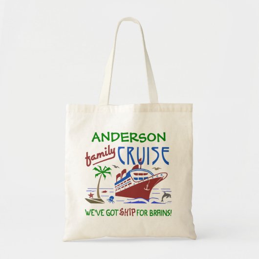 Ambachtelijke actie Funny Ship | Aangepaste naam Tote Bag (Voorkant)