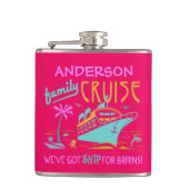 Ambachtelijke actie Funny Ship | Aangepaste naam V Heupfles (Voorkant)