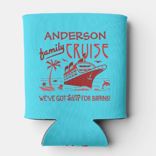 Ambachtelijke actie Funny Ship | Eigen naam V5 Blikjeskoeler (Achterkant)