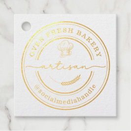 Ambachtelijke bakker bakkerij chef Pet Catering Bedankjes Labels