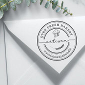 Ambachtelijke bakker bakkerij chef Pet Catering Rubberstempel