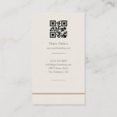 Ambachtelijke Bakkerij QR Code Visitekaartje (Achterkant)