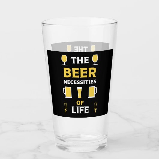 Ambachtelijke bierdrinkers glas (Voorkant)