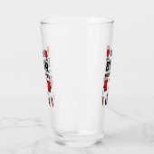 Ambachtelijke bierdrinkers glas (Links)