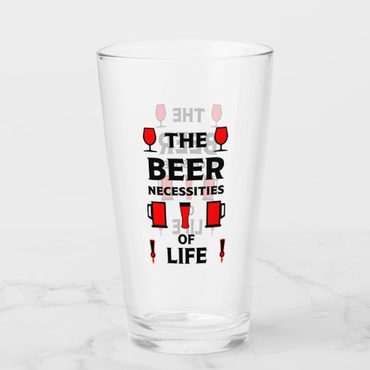 Ambachtelijke bierdrinkers glas (Voorkant)