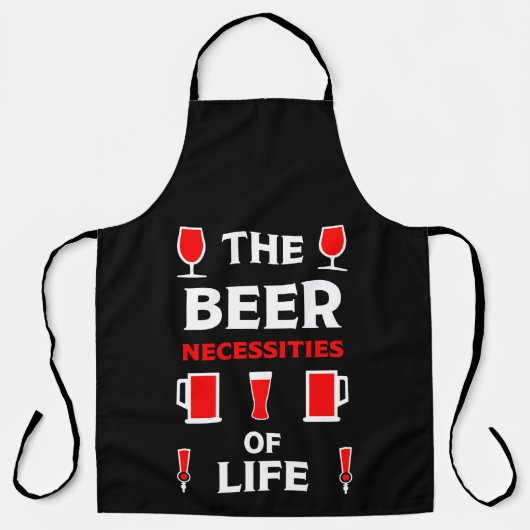 Ambachtelijke bierdrinkers schort (Voorkant)