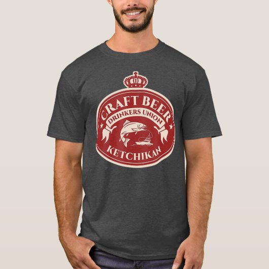 Ambachtelijke bierliefhebbers Ketchikan Alaska T-shirt (Voorkant)