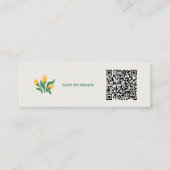 Ambachtelijke Bloemist Minimalistische Botanische Contactkaartje (Achterkant)