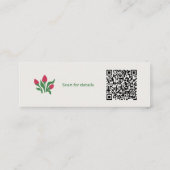 Ambachtelijke Bloemist Minimalistische Botanische  Contactkaartje (Achterkant)