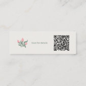 Ambachtelijke Bloemist Minimalistische Botanische  Contactkaartje (Achterkant)