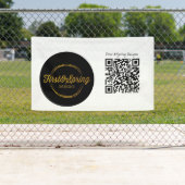 Ambachtelijke evenement aanpasbare logo & QR-code Spandoek (Insitu)