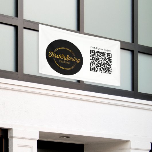 Ambachtelijke evenement aanpasbare logo & QR-code Spandoek (Buitenkant Gebouw)