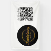 Ambachtelijke evenement aanpasbare logo & QR-code Spandoek (Verticaal)