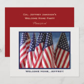 Ambachtelijke feestdag, Amerikaanse vlaggen Kaart (Voorkant / Achterkant)