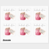 Ambachtelijke Frambozenjam Label Naam (Vel)