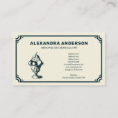 Ambachtelijke ijs Vintage Visitekaartje (Achterkant)