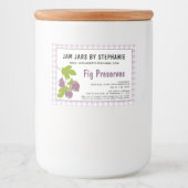 Ambachtelijke Industrie Zoekt Tekst Fruitconserven Voedselcontainer Etiket (Voorkant)