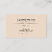 Ambachtelijke jam en gelei visitekaartje (Achterkant)