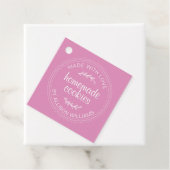 Ambachtelijke koekjes Fuchsia Roze Bedankjes Labels (In situ)