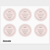 Ambachtelijke Lavendelzeep Rustiek Roze Pastel Ronde Sticker (Vel)