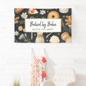 Ambachtelijke lekkernijen bakkerij, brood, gebak spandoek (Insitu)