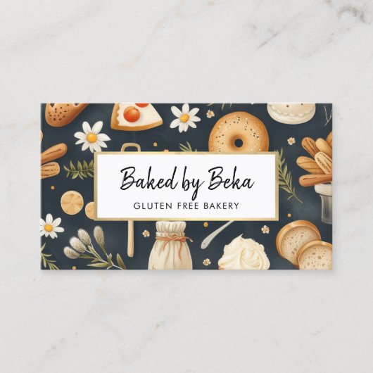 Ambachtelijke lekkernijen bakkerij, brood, gebak visitekaartje (Voorkant)