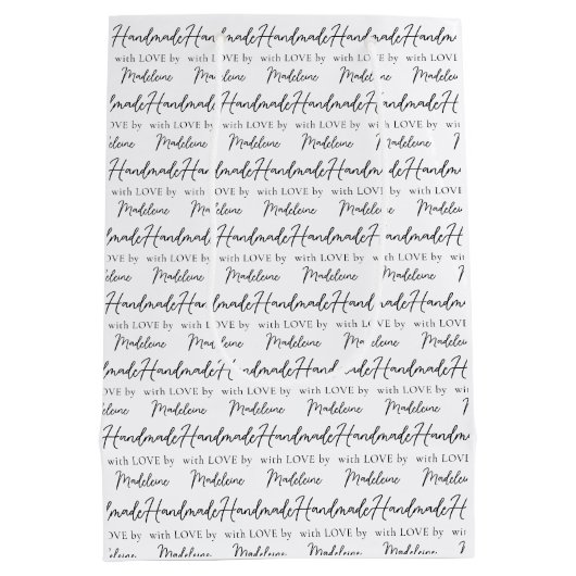 Ambachtelijke Productverpakking Handwerk Ambachtsm Medium Cadeauzakje (Achterkant)