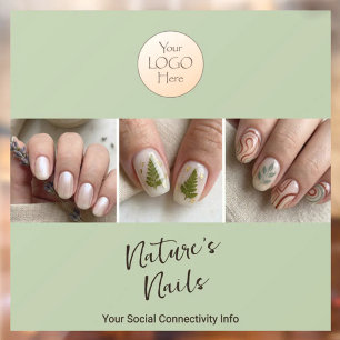 Ambachtelijke Sage Herstellende Boutique Nagelsalo Raamsticker