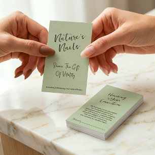 Ambachtelijke Sage Nagel Boutique Referentie brand Visitekaartje