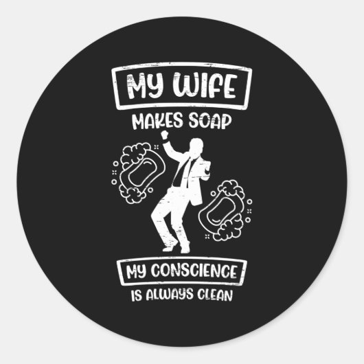 Ambachtelijke zeep ronde sticker (Voorkant)