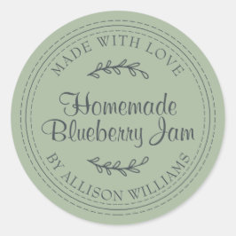 Ambachtelijke zelfgemaakte bosbessenjam inmaken La Ronde Sticker