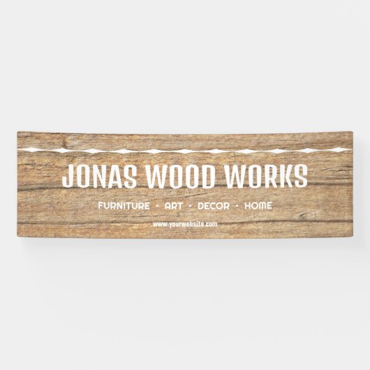 Ambachten eerlijke markt houten graan stand valanc spandoek (Horizontaal)