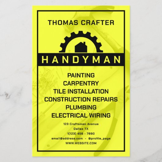 Ambachten en reparatie geïnspireerd flyer (Voorkant)