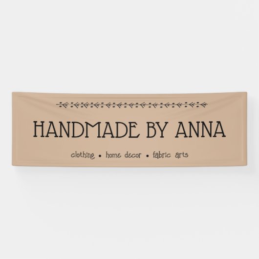 Ambachten Fair Handgemaakte Maker Vendor Booth Spandoek (Horizontaal)