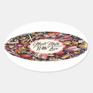 Ambachten Naaien Breien Sticker