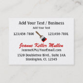 Ambachten / verf - SRF Visitekaartje (Achterkant)