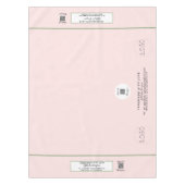 Ambachtshow Blush Groen 52 x 70 QR Code Tafelkleed (Voorkant)